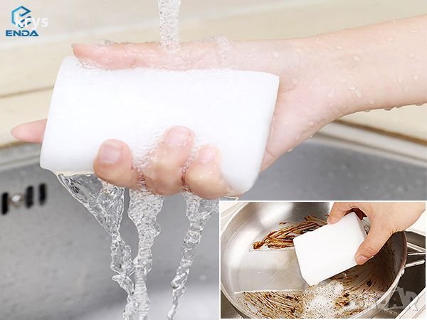 10бр.=5лв. Магическа меламинова гъба за почистване без препарати., снимка 2 - Други - 41059276