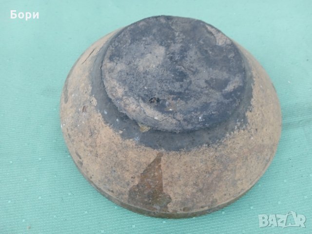 Стара глинена/керамична паница, снимка 5 - Декорация за дома - 35830084