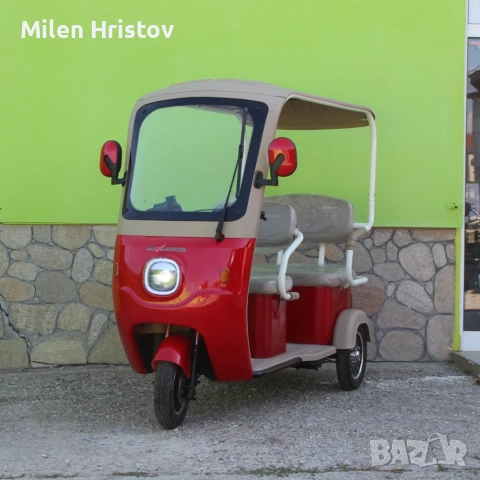 Електрическа триместна триколкаNEW GOLF- RED