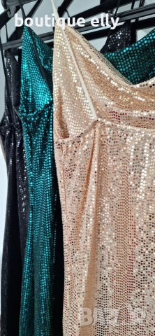 рокля с пайети, снимка 2 - Рокли - 52637889