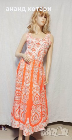 Индийска памучна рокля ”Мандала”, снимка 2 - Рокли - 22910220