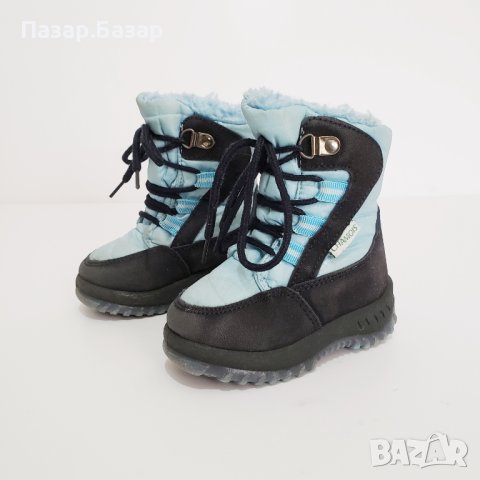 Chamois Детски Бебешки Зимни Ботуши за Сняг Дъжд с Връзки 21-22 13.5см