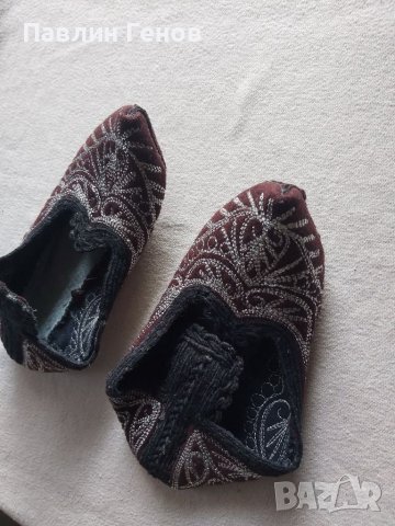 Автентични вълнени везани терлици, снимка 7 - Антикварни и старинни предмети - 39684106