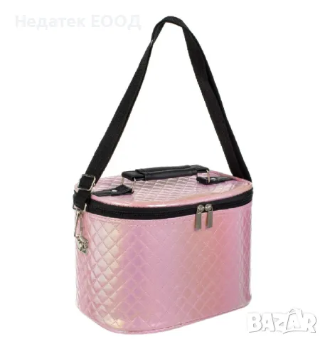 Козметично куфарче, Розов, 26x18x17.5см, снимка 5 - Куфари - 49900138