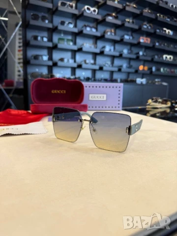 очила с черен обикновен калъф и ув защита gucci , снимка 15 - Слънчеви и диоптрични очила - 50843714