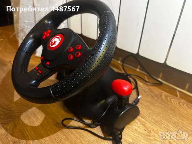 Marvo GT-903 Onaga 30 Геймърски волан с педали за PC, PlayStation 4, PlayStation 3, Xbox, снимка 3 - Геймърски - 55876975