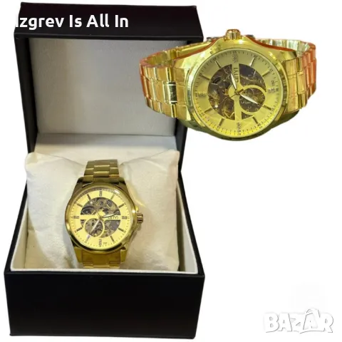 Луксозен златен часовник LEIYI с класически детайли, снимка 1