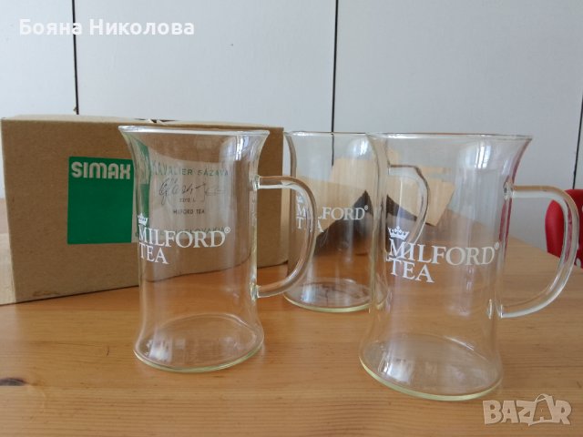 Комплект чаши за чай / кафе, огнеупорно стъкло -НОВО, снимка 6 - Прибори за хранене, готвене и сервиране - 41994042