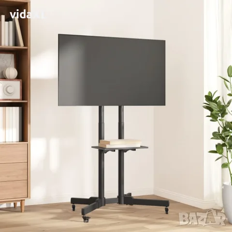 vidaXL ТВ стойка на колелца 32-70 инча екран VESA 600x400 мм 50 кг, снимка 2 - Стойки, 3D очила, аксесоари - 56147460