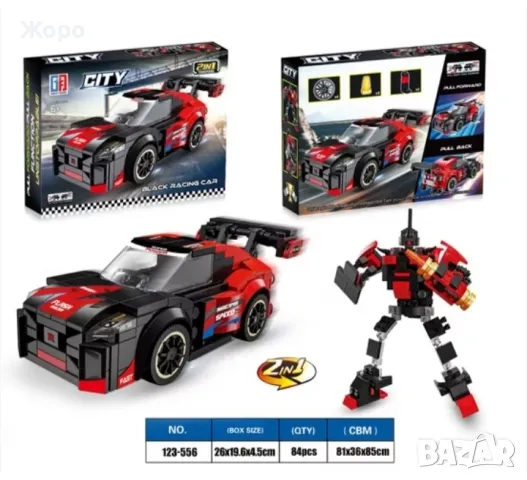 КОНСТРУКТОР ТРАНСФОРМЪР 2 В 1 ОТ СЕРИЯТА ГРАДСКОТО СЪСТЕЗАНИЕ "F1"КН0135-3, снимка 6 - Конструктори - 48321644