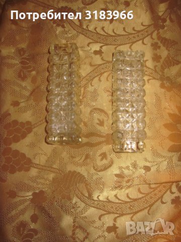 две вази от дебело стъкло, снимка 3 - Вази - 42408473