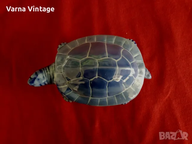 Стара порцеланова кутия за бижута Костенурка., снимка 9 - Антикварни и старинни предмети - 49296971