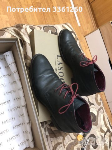 Мъжки боти от естествена кожа номер 46, снимка 4 - Мъжки боти - 42512660
