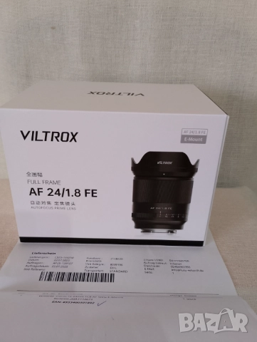 Viltrox AF 24/1.8 FE - чисто нов, снимка 5 - Обективи и филтри - 51977646