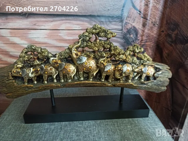 Статуетка конвой слончета в дънер, снимка 2 - Статуетки - 55854986