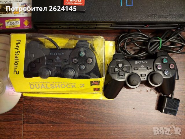 PlayStation 2 FAT хакнат, оригинален-с 3 джойстика и уникални игри