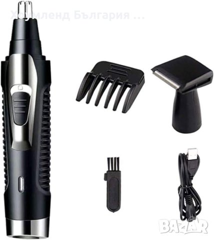 Тример за нос, уши и брада – 3в1 мъжки тример за лице, снимка 6 - Тримери - 42202238