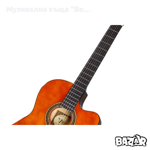Класическа китара Valencia, Размер 4/4, Cutaway, Тънко тяло, снимка 4 - Китари - 41972141