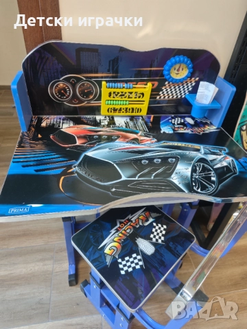 Детско бюро със столче, чин със стол, MDF метал , снимка 2 - Други - 48017567