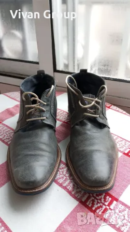 Мъжки кожени боти Jones 42, снимка 5 - Мъжки боти - 49054445