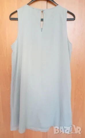 Сива рокля жабо, снимка 9 - Рокли - 50513288