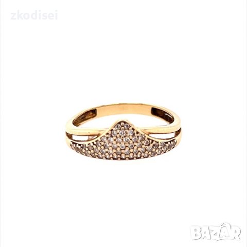 Златен дамски пръстен 2,15гр. размер:57 14кр. проба:585 модел:17265-1