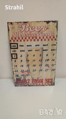 Метални табели за бар и сладкарница , снимка 3 - Декорация за дома - 48935729