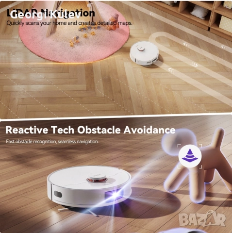 Прахосмукачка робот JonR P20 pro, снимка 8 - Прахосмукачки - 52775650