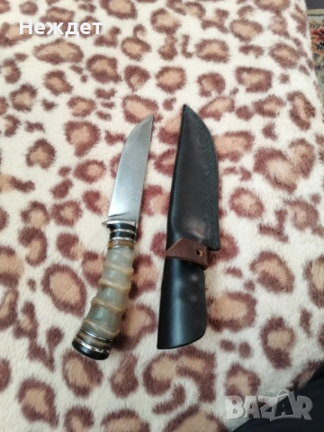 Дамасков нож от Гошо, снимка 5 - Ножове - 52264843