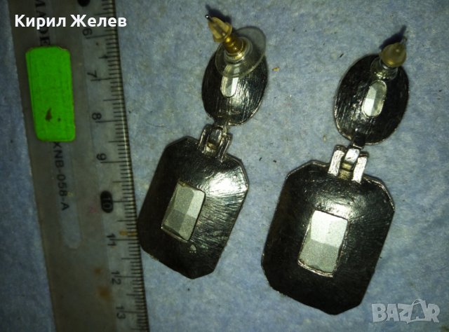 ЕФЕКТНИ БЛЕСТЯЩИ КРИСТАЛНИ СРЕБРИСТИ ВИНТИДЖ ОБЕЦИ 22402, снимка 8 - Обеци - 42090812