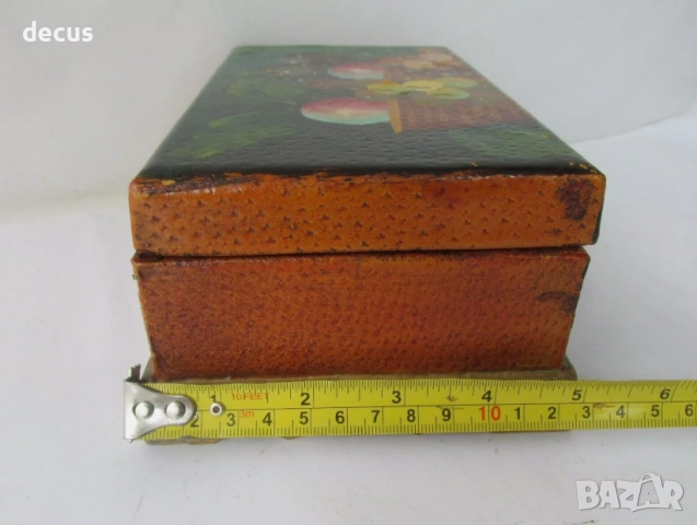Винтидж руска съветска ръчно рисувана дървена кутия, снимка 8 - Антикварни и старинни предмети - 51463703