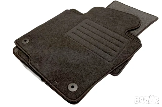 Мокетни стелки за Volkswagen Passat B6 / B7 / 3C (2005-2014) - с кръгли щипки