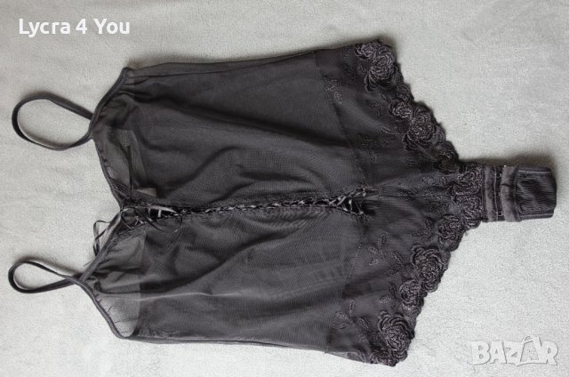 S черно тюлено боди прашка с бродерия произведено в БГ, снимка 13 - Бельо - 40443174