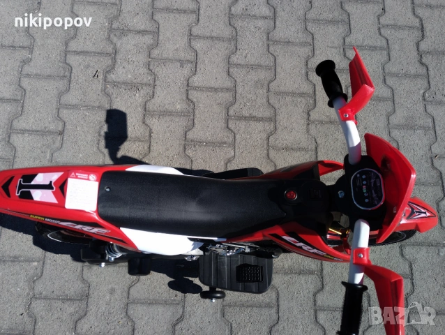 Акумулаторен мотор с помпещи гуми SUPER MOTO червен, снимка 3 - Детски велосипеди, триколки и коли - 53569698