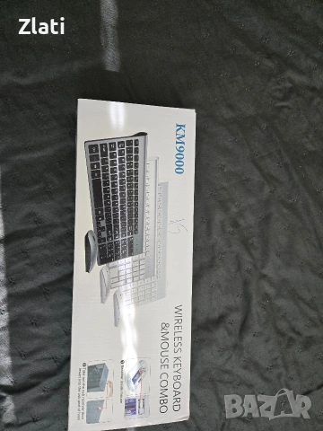 безжична клавиатура и мишка в бяло , снимка 2 - Клавиатури и мишки - 53604404