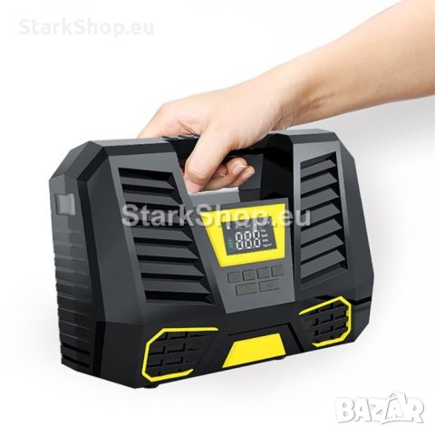  Дигитален компресор за гуми с фенер, снимка 3 - Друга електроника - 41625871