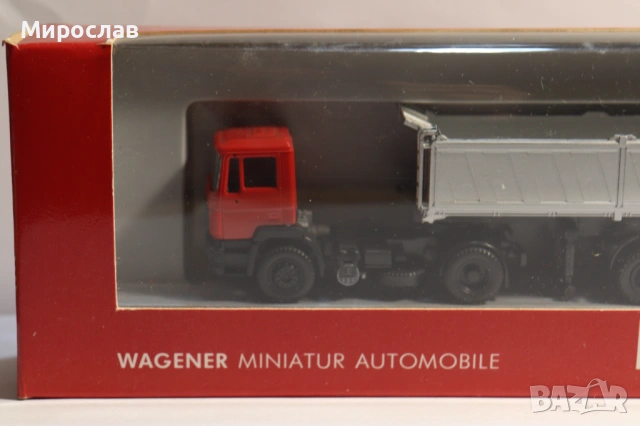 HERPA H0 1/87 MAN САМОСВАЛ ГОНДОЛА КАМИОН МОДЕЛ, снимка 2 - Колекции - 53214639