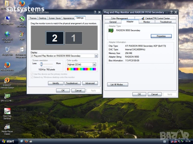 Видео карта ATi Radeon Sapphire R9550 256MB GDDR2 128bit AGP, снимка 13 - Видеокарти - 51794841
