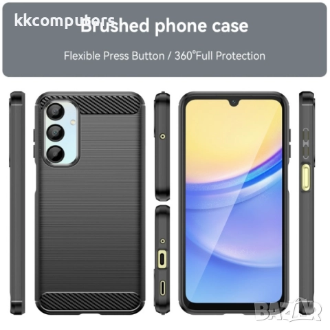 Samsung Galaxy A16 5G / A16 4G Удароустойчив Carbon Fiber Калъф и Протектор, снимка 7 - Калъфи, кейсове - 52238129
