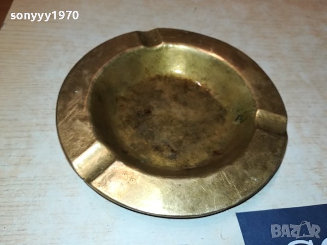 ПЕПЕЛНИК МАСИВЕН МЕД МЕСИНГ ВНОС ГЕРМАНИЯ 2806230742, снимка 5 - Колекции - 41377999