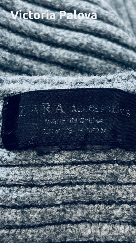 ZARA сив рипс шал XL топъл и супер модерен, снимка 9 - Шалове - 52979561