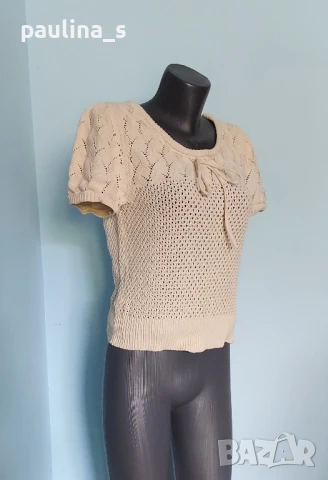 Три различни броя / Винтидж! Памучна блуза тип туника от плетена дантела , снимка 3 - Туники - 51017987