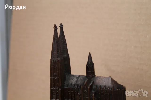 Античен Немски декоративен часовник с ''Кьолнската катедрала'', снимка 11 - Антикварни и старинни предмети - 49849092