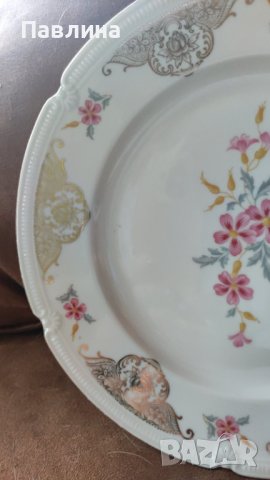 Порцеланово плато с диаметър 25 см, снимка 2 - Чинии - 41569011