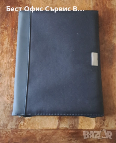 папка за документи синя с цип промазан плат с полиестер Марксман Marksman А4 , снимка 2 - Ученически пособия, канцеларски материали - 52554618