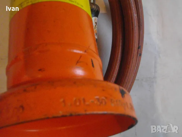 35см НЕМСКА ГАЗОВА ГОРЕЛКА ПРОПАН-БУТАН С БУТИЛКА МАРКУЧ И КЛАПАН РЕГУЛАТОР НАЛЯГАНЕ ПОЧТИ НОВА , снимка 9 - Други инструменти - 48112185