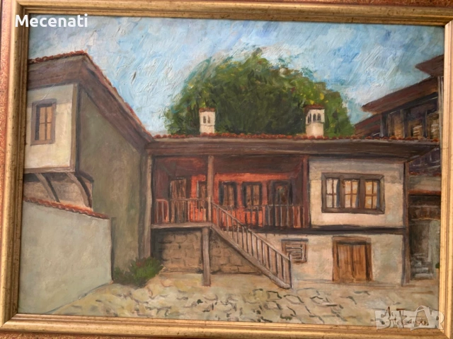 АСЕН ПОПОВ (1895-1976) масло/платно, снимка 2 - Картини - 53112447