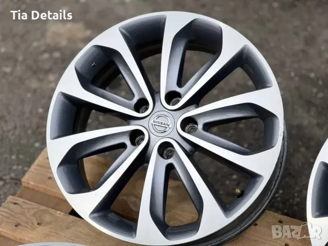 5x114.3 18 Джанти Nissan Qashqai Juke 5х114.3 Нисан Кашкай Джук ЕТ 40 J 6.5 Централен отвор 66.1, снимка 5 - Аксесоари и консумативи - 49641095