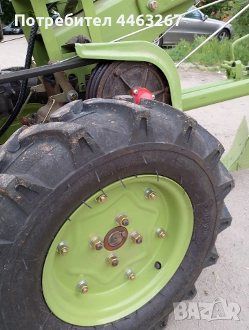 Мотоблок дизел 10 к.с. + фреза + окопавач + плуг – като нов, снимка 6 - Градинска техника - 53686874