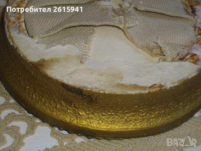 Ретро Гоблен-Рамкиран-ф 180 мм-Български-От Соца-Кръгъл-Отличен, снимка 17 - Гоблени - 39896513